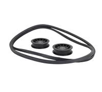 Qcwwy Prestazioni Migliorate, Alta compatibilità, Facile Installazione V Pulley Pulley Kit Piatto per Cucciolo Cadet XT1-GT50 XT2-GX54 XT1-LT46 Craftsman 247202420 247204430 247270440