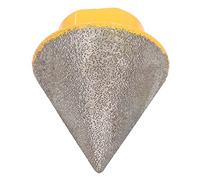 Qcwwy Punta per Smusso per Smussatura, Punta per Fresatura Ad Alta Durezza da 60 Gradi Grana 80 per Svasatura Allargata per Modellare Fori, con Tecnologia di Brasatura Sotto Vuoto