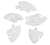 Qcwwy Puzzle di Cristallo 3D, Giocattolo Educativo Creativo Fai da Te a Forma di Saturno per Adulti e Bambini, Modello Divertente e Stimolante per lo Sviluppo del Cervello (Trasparente)