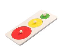 Qcwwy Puzzle per Ordinare le Forme in Legno per Bambini Piccoli, Giocattoli per L'apprendimento della Coordinazione Occhio-mano con Riconoscimento della Forma del Colore, Gioco di (Girare)