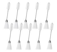 Qcwwy QUALITÀ 10 PC PCS NYLON Acciaio Inossidabile Set di Pennelli per la Pulizia della Macchina per Luoghi Difficili da Raggiungere, Strumento Sanitario Domestico