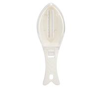 Qcwwy Raschietto di Pesce Efficiente Pulizia Efficiente Gdage in Plastica Leggera Design di creatività Moderna con Rimozione della Lama Seghettata per Rimozione delle Scale Veloci (WHITE)