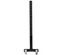 Qcwwy Righello per Tiro con l' in Acciaio Inossidabile, Composto Durevole e Strumento di Misurazione dell' Ricurvo per Un'Altezza Precisa del Tutore e Precisione di Tiro (Black)