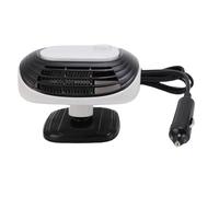 Qcwwy Riscaldatore Portatile per Auto, Riscaldamento Rapido da 12 V, Rotazione a 360°, per Guida Invernale, Sbrinatore per Parabrezza, Sbrinatore per Parabrezza, Presa per (WHITE)