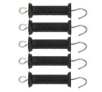 Qcwwy Rivestimento Elettrico Isolato con Gancio Metallico, Materiale Antiruggine per Pascoli Agricoli Sicuri, 5pcs