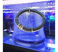 Qcwwy Rotondo di di Ossigeno per Acquari, Rame di Alta qualità, Ideale per Aumentare i Livelli di Ossigeno in Acqua per Gli Stagni di Pesce (Diametro a Singolo svolta 15 cm)