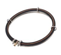 Qcwwy Rotondo di di Ossigeno per Acquari, Rame di Alta qualità, Ideale per Aumentare i Livelli di Ossigeno in Acqua per Gli Stagni di Pesce (Diametro a svolta Singolo 25 cm)