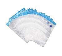 Qcwwy Sacchetti di Sigillatura Sottovuoto Sottovuoto Riutilizzabili per Conservare i Sacchetti di Stoccaggio per la Casa, 10 Pezzi da Conservare con un Pasto a Pompa Manuale (25 * 17 cm)