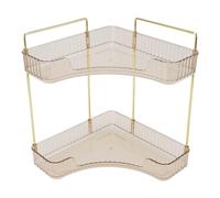 Qcwwy Scaffali Portaoggetti Assemblaggio Ad Angolo Mensole da Appoggio per Bagno in Metallo Scaffale per Organizzazione di Stoccaggio Cosmetici Adatto per Contenere Shampoo per la Cura della Pelle