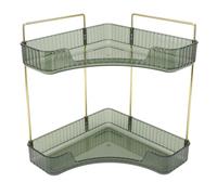 Qcwwy Scaffali Portaoggetti Assemblaggio Ad Angolo Mensole da Appoggio per Bagno in Metallo Scaffale per Organizzazione di Stoccaggio Cosmetici Adatto per Contenere Shampoo per la Cura della Pelle