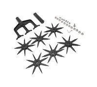 Qcwwy Scarificatore per Terreno da Giardino Motozappa Resistente all'usura per Giardinieri, Ideale per Aerare il Terreno e Diserbo Nella Cura del Prato Attrezzi da Giardino