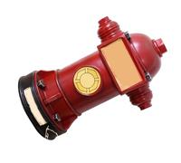 Qcwwy Scatola di Risparmio Toy Bank Piggy Bank Sviluppa Abitudini di Risparmio Abita Unica Antincendio Hydrant di Denaro Jar Contenitore Denaro Container Decorazione della Casa Ornamento per i (rosso)