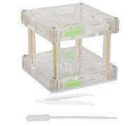 Qcwwy Scatola Espositiva per Formicaio in Acrilico con Rete di Ventilazione e Cotone Umidificante per L'osservazione Educativa degli Insetti