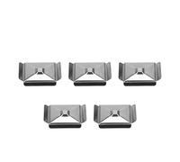 Qcwwy Scatola per Inclusione dei Campioni Stampo Base in Acciaio Inossidabile 5 Pezzi Comoda Cassetta per la Lavorazione dei Tessuti 7x7mm per la Gestione dei Campioni di Laboratorio