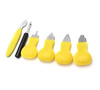 Qcwwy Set di Apertura della Custodia d'oro, Kit di Strumenti di Riparazione di Orologi da 7 Pezzi con Lama per Leva in Metallo e Plastica, Adatto per Orologiai e Lavoratori Professionisti, Opzioni