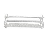 Qcwwy Set di Griglie di Raffreddamento, Design Impilabile (3-tier square | Griglia di raffreddamento multilivello per arrostire e uso in . Forno di design impilabile