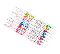 Qcwwy Set di Pennarelli Evidenziatori Curvi a Doppia Punta da 16 Colori per Prendere Appunti e Disegnare nel Diario con 8 Colori Classici e Diverse Forme Curve per Artisti Adulti e
