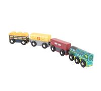Qcwwy Set di Treni di Legno di Simulazione Realistica per Bambini per Bambini di età Superiore Ai 3 Anni, Migliorano il Pensiero Logico, materiale: ABS, Legno