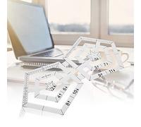 Qcwwy Set Lineare Trapunta Doppelpentagon Trasparente Acril -diy -diy Strumento di Cucito per gli Appassionati di Cucito Patchwork