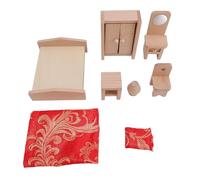 Qcwwy Simulazione di Mobili in Miniatura Set di Giocattoli in Mobili per Bambole in Legno per il Gioco di Simulazione per Bambini e Accessori per la Casa