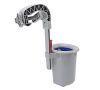 Qcwwy Skimmer per Piscina di Montaggio a Parete Grigia Automaticamente Kit Filtro in Plastica per Piscina Rimovibile Installazione Facile per i Proprietari