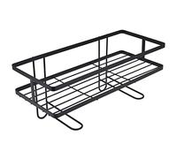 Qcwwy Sopra il Ripiano del WC, Organizer per il Bagno, Salvaspazio, Robusto e Stabile, Facile da Installare (BLACK)