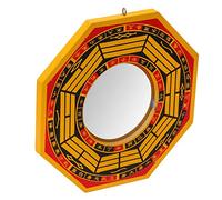 Qcwwy Specchio Bagua da 8 Pollici, Specchio Convesso Cinese Feng Shui, Decorazione Murale Protettiva per la Casa e il Lavoro