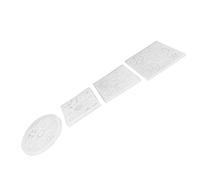 Qcwwy Stampi da Forno a Forma di Ingranaggio per Biscotti Fondente, Cioccolato e Argilla, con Silicone Alimentare Resistente Al Calore, Lavabili in Lavastoviglie, Adatti Al Forno a Microonde, 4
