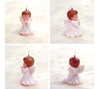 Qcwwy Stampo in Silicone per Angeli, Materiale per Uso Alimentare per la Decorazione di Torte, Facile da Usare per Cioccolatini e Gelatine, Ideale per gli Appassionati del Fai da Te (Ragazza Angelo)