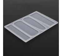 Qcwwy Stampo per Mollette in Silicone, Materiale Flessibile in Silicone, Set di Strumenti per Fermagli per Capelli a Rilascio Facile, per l'artigianato Fai da Te e la Creazione di Gioielli (3 stili)