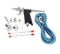 Qcwwy Strumenti di Pittura Set di Aerografo in Metallo con Pistola con Tazze da 10 Cc da 2 Cc da 7 per Motlurizzazione della Torta da Colorare di Riparazione di Auto Aerografo Vernice Spray (kit
