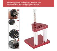 Qcwwy Strumento di Montaggio della Mano d'oro, 10 Diverse Punte di Plastica a Forma per la Riparazione dell'Orologio, Facile da Funzionare, Metallo + Plastica, 6,5 * 5 * 11 Cm, 90 G, Strumento di