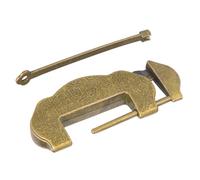 Qcwwy Strumento per Rivetti Lucchetto Decorativo Unico in Stile retrò con Nappa per Porta dell'armadio, Borsa, Simbolo dell'amore Eterno, Serratura Antica in Lega di Zinco (Bronzo Verde)