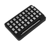 Qcwwy Strumento per Timbrare i Metalli Strumento per Punzonare i Timbri in Metallo Set di Punzoni per Lettere 36 Pezzi Set di Timbri per Numeri e Lettere in Acciaio Kit di Strumenti per Timbratura