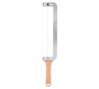 Qcwwy Tagliapane, Coltello per Pane a Lievito Madre Regolabile con Lama Inossidabile Seghettata a Spessore Taglierina Manuale a Forma di per Bagel, e Formaggi