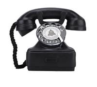 Qcwwy Telefono Rotativo Vintage, Telefono Antico con Filo retrò con Suoneria Meccanica, Ideale per la Casa, Il Bar, l'arredamento dell'ufficio