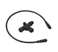 Qcwwy Terminator Terminator Marine Network T Connettore, Ad Alta Resistenza Network Ethernet Cavo Ethernet Cavo a 5 Pin IP67 Adattatore a Prova di Acqua Cord Internet per l'adattamento per Barche
