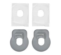 Qcwwy Terretto da Tubi da Piscina ABS da 2 Pc, Staffa di Supporto per Trapano a Terra Tubo da Piscina con Adesivi a Doppia Faccia da 5 kg Adatti a Tubi di Diametro da 1,25 Pollici