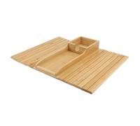 Qcwwy Una Pista Flessibile di Una Tazza per Tazza per Brillare su Snack Esterni, un Tavolo per Sedia di bambù Migliora L'esperienza di Guardare la Televisione, Adatta Alla Maggior Parte delle Banche