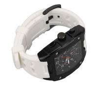 Qcwwy UOMO QUARTO ORGCHIO CASO DI ALLAY CASA DI ZINCHE SCINGA CRONOGRAGE CRONOGRAGLO ANALOGRO PROGLIO PER GIFTER GIORNI DI VALIGNA (WHITE)