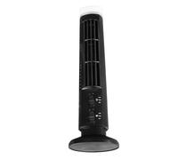 Qcwwy Ventilatore a torre senza , oscillante a 90 gradi, 34 dB, silenzioso, ventilatore da tavolo USB, ventilatore da pavimento, ventilatore a pavimento, con luce per casa, (BLACK)