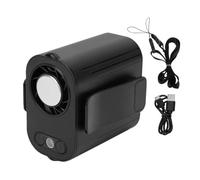 Qcwwy Ventilatore Portatile con Clip Sulla Cintura Indossabile, Mini Ventilatori Personali a Mani Libere per il Collo Ventilatore Personale a Batteria Ricaricabile con 5 velocità per (BLACK)