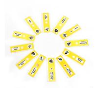 Qcwwy Vetrini per Microscopio Vetrini per Microscopio Pronti in Plastica 12 Pezzi per Studenti e Bambini Educazione Scientifica (#2)