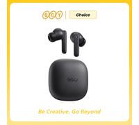QCY Auricolari wireless T17 Pro | Marchio globale, finitura in tessuto, cancellazione del rumore AI, 9EQ, app intelligente, IPX4, tempo di riproduzione 35 ore, bassa latenza 68 ms (nero)