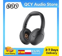 QCY H3 Lite ANC Auricolare wireless Bluetooth 5.3 Cuffie da gioco Driver da 40 mm Suono HiFi Cuffie over Ear Connessione multipoint