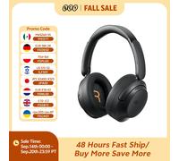 H3S 6.0 Cuffie Bluetooth Anc Hi-res Ldac Dual Driver Cuffie 7 Mics. Intelligenza Artificiale 102 Ore di Ascolto (Nero)