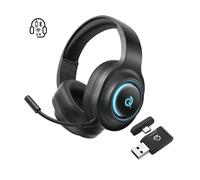 QCY HeroaD V200 RGB 7.1 - Cuffie da gioco wireless con 3 modalità (BT, 2,4 GHz, Type-C) PC, PS5