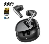 QCY MeloBuds N60 HT19 Auricolari Wireless Bluetooth 6.0 con ANC Ibrido 56dB, Audio Hi-Res LDAC e Doppio Driver Coassiale, 45 Ore di Autonomia