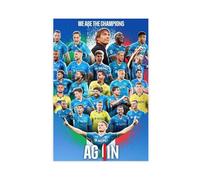 qdfaec Poster su tela, motivo: Napoli Kampioenen Van De Serie A, decorazione artistica da parete per soggiorno, camera da letto, 30 x 45 cm