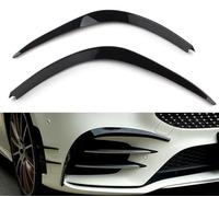 QDFGNKBAI Auto Spoiler Frontali per Mercedes Benz W177 A-Class A260 A35 AMG, Diffusore Labbro Paraurti Anteriore Deflettore Labbra Accessorio Modificato,A/Glossy Black